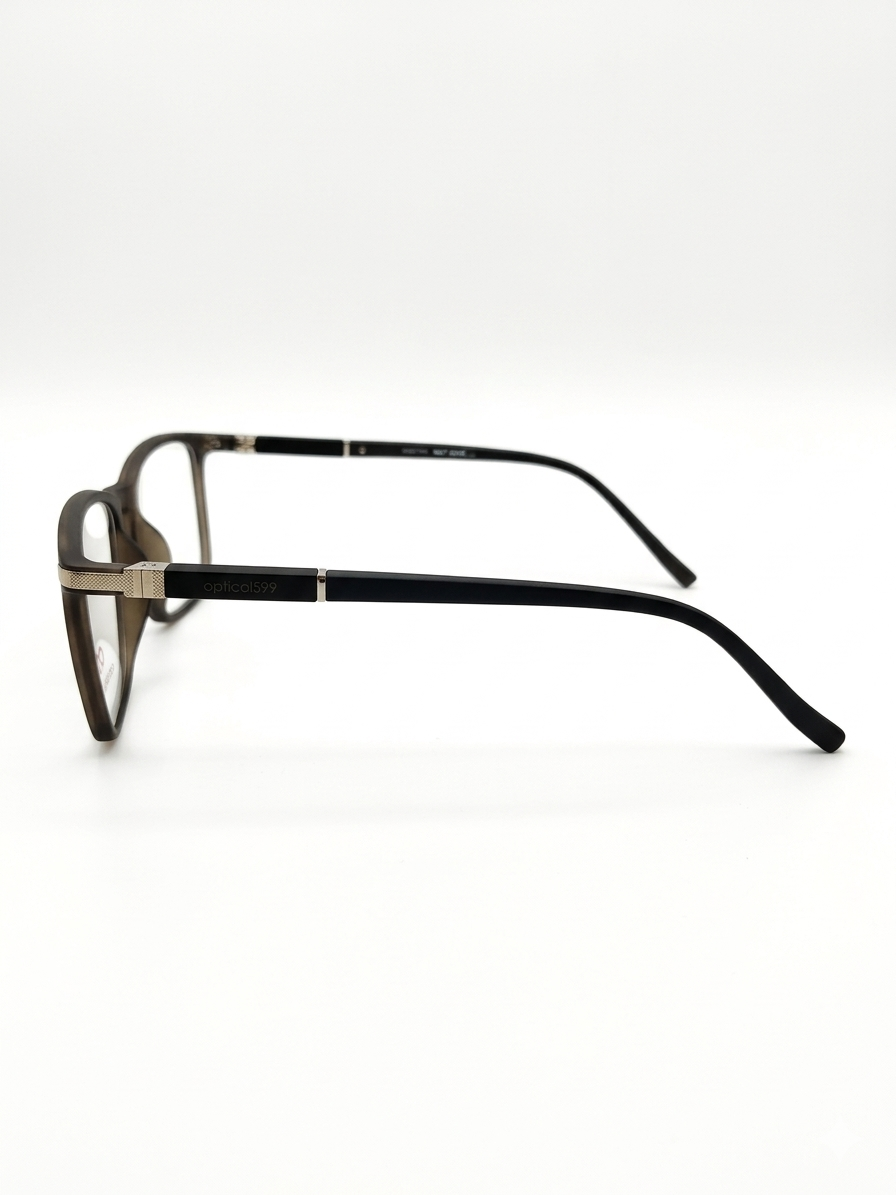 Opticals99 Matte Brown Eyeglasses view 2